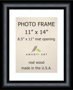 Amanti Art Steinway Black 11 X 14 Matted 8.5 X 11 Opening Wall Picture Photo Frame