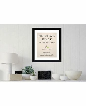 Amanti Art Steinway Black 20 X 24 Matted To 16 X 20 Opening Wall Picture Photo Frame 3 Amanti Art Steinway Black 20 X 24 Matted To 16 X 20 Opening Wall Picture Photo Frame - Image 3