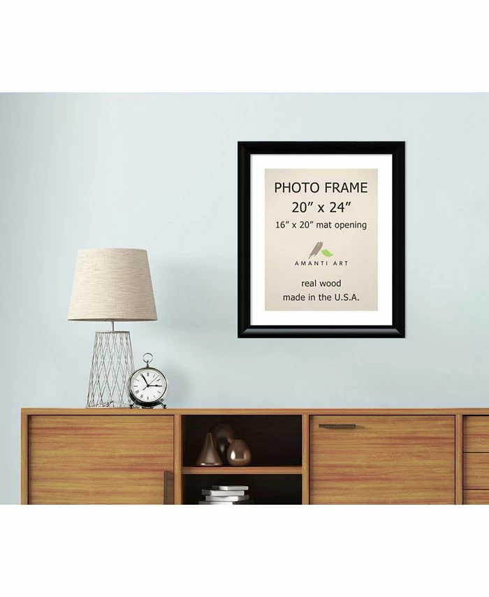 Amanti Art Steinway Black 20 X 24 Matted To 16 X 20 Opening Wall Picture Photo Frame 4 Amanti Art Steinway Black 20 X 24 Matted To 16 X 20 Opening Wall Picture Photo Frame - Image 4
