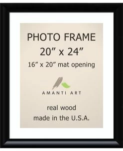 Amanti Art Steinway Black 20 X 24 Matted To 16 X 20 Opening Wall Picture Photo Frame