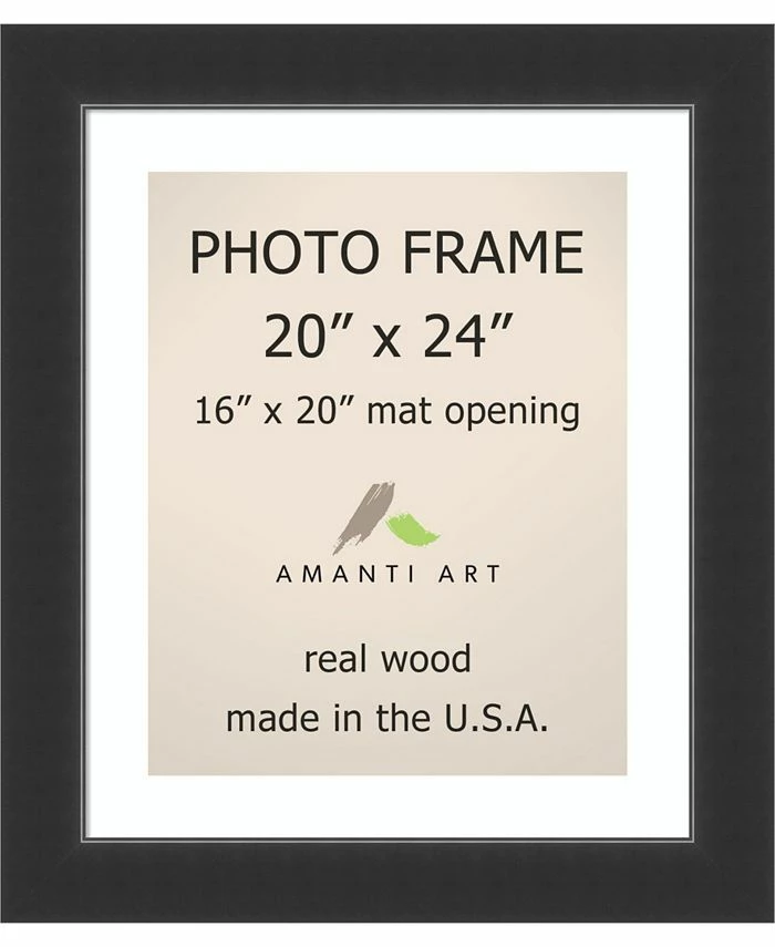 Amanti Art Corvino Black 20 X 24 Matted To 16 X 20 Opening Wall Picture Photo Frame 1 Amanti Art Corvino Black 20 X 24 Matted To 16 X 20 Opening Wall Picture Photo Frame
