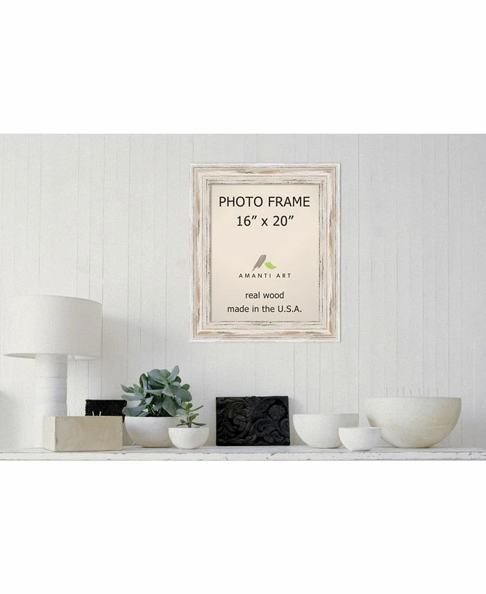 Amanti Art Lexandria Whitewash 16 X 20 Opening Wall Picture Photo Frame 4 Amanti Art Lexandria Whitewash 16 X 20 Opening Wall Picture Photo Frame - Image 4