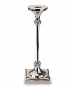 Classic Touch Prism Candle Holder With Diamonds