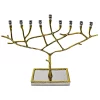 Classic Touch Wo Tone Candle Menorah