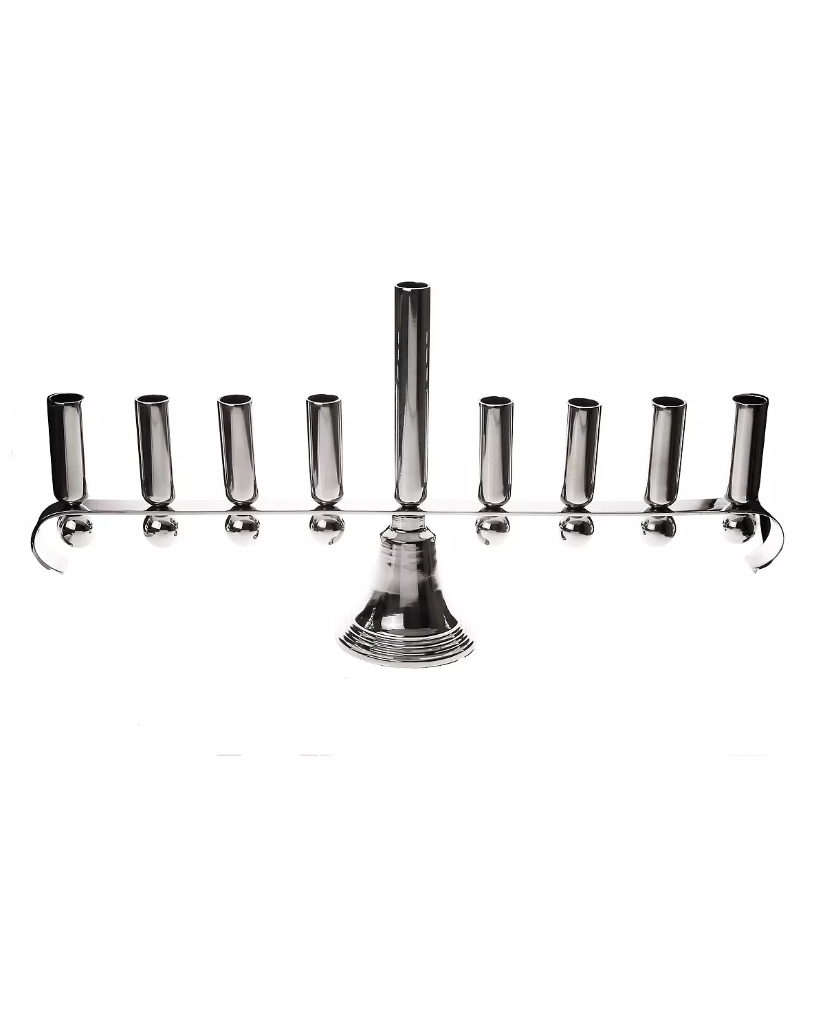 Classic Touch Stainless Steel Menorah 1 Classic Touch Stainless Steel Menorah