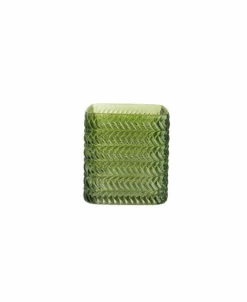 Design Ideas Greenwich Vase, Herringbone, Large