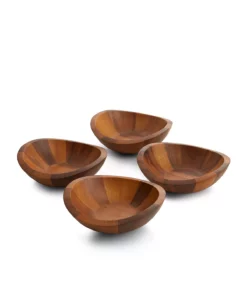 Nambé Braid Salad Bowls S/4