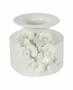 AB Home White Ceramic Vase
