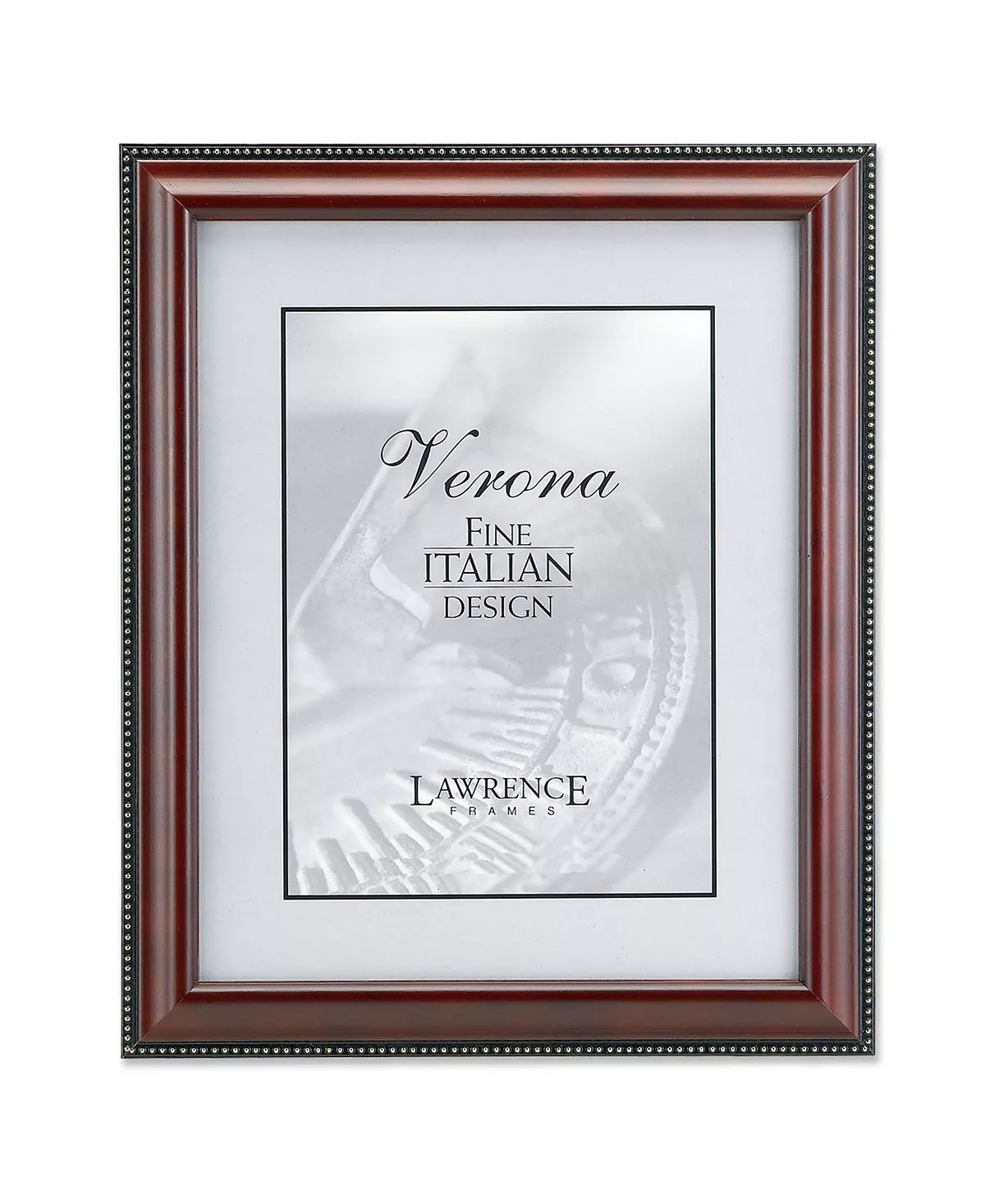 Lawrence Frames Walnut Wood Picture Frame - Gold Bead Design - 5 X 7 1 Lawrence Frames Walnut Wood Picture Frame - Gold Bead Design - 5 X 7