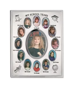Lawrence Frames My School Years Silver Plated Multi Picture Frame - 8 X 10
