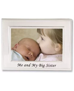 Lawrence Frames Big Sister Silver Plated Picture Frame - Me And My Big Sister Design - 6 X 4