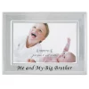 Lawrence Frames Big Brother Silver Plated Picture Frame - Me And My Big Brother Design - 6 X 4