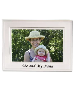 Lawrence Frames Brushed Metal Me And My Nana Picture Frame - Sentiments Collection - 4 X 6