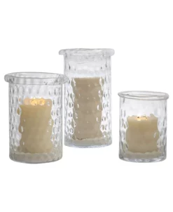 Global Views Honeycomb Hurricane Vase Medium