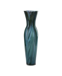 Cyan Design Feather Vase - Blue