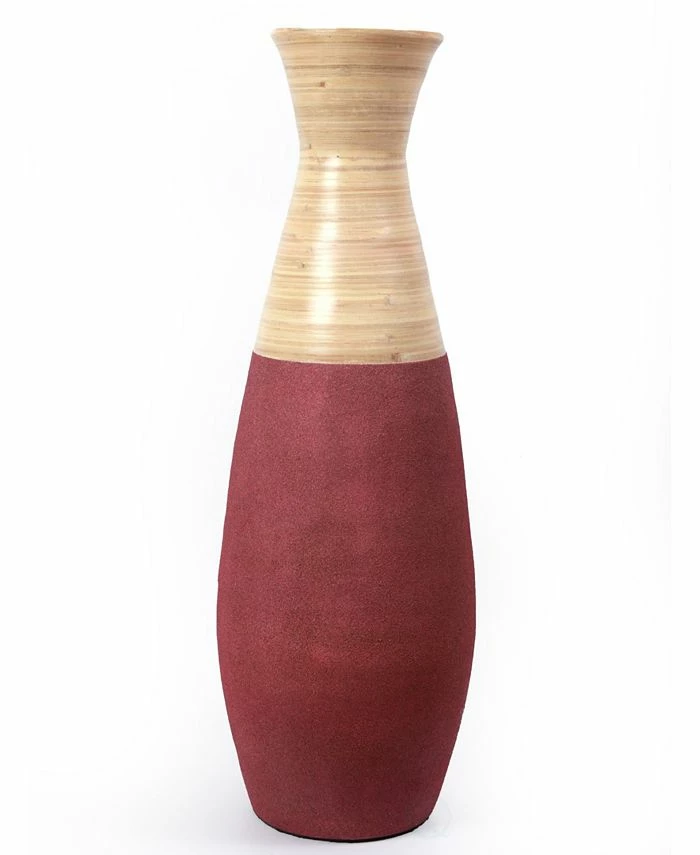 Uniquewise Handcrafted Bamboo Floor Vase, 31.5 Tall 1 Uniquewise Handcrafted Bamboo Floor Vase, 31.5 Tall