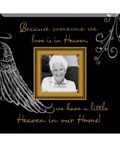 Dexsa Because Someone We Love Beveled Glass Photo Frame With Easel, 12 X 12