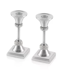 Classic Touch Single Stainless Steel Candle Holder With Crystal Diamond Design 14 Classic Touch Single Stainless Steel Candle Holder With Crystal Diamond Design -Kate Spade Shop 16278415 fpx