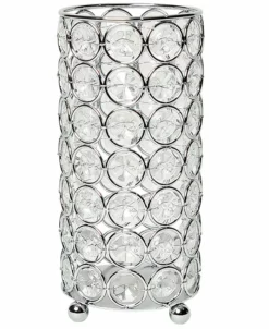 Elegant Designs Pse Crystal Decorative Flower Vase, Candle Holder, Wedding Centerpiece