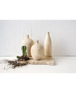 3R Studio Paulownia Wood Vases