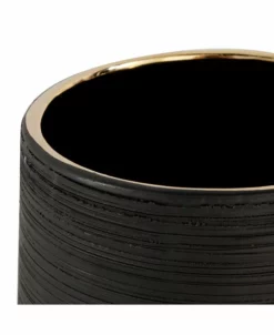 CosmoLiving By Cosmopolitan Black Porcelain Glam Vase, 5 X 8 10 CosmoLiving By Cosmopolitan Black Porcelain Glam Vase, 5 X 8 -Kate Spade Shop 18031879 fpx