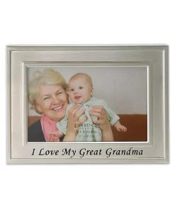 Lawrence Frames Brushed Metal I Love My Great Grandma Picture Frame - Sentiments Collection, 4 X 6