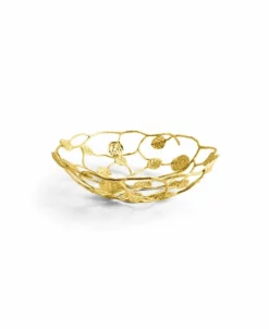 Michael Aram Botanical Leaf Gold Bread Basket