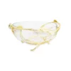 Classic Touch 11D Glass Bowl With Gold Twig Base