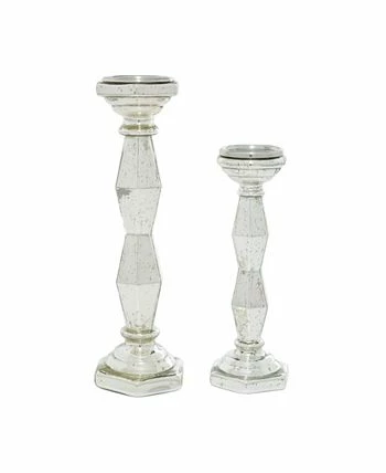 Rosemary Lane Glam Candle Holder, Set Of 2 3 Rosemary Lane Glam Candle Holder, Set Of 2 - Image 3