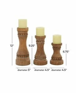 Rosemary Lane Wood Natural Candle Holder, Set Of 3 14 Rosemary Lane Wood Natural Candle Holder, Set Of 3 -Kate Spade Shop 20735474 fpx