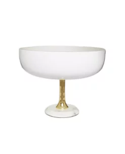 Classic Touch Footed Marble Bowl
