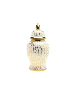 Godinger Snake Print Ginger Jar, Small