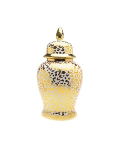 Godinger Leopard Print Ginger Jar, Large