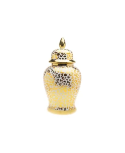 Godinger Leopard Print Ginger Jar, Small