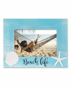 Lawrence Frames Shell Design Beach Life Picture Frame, 4 X 6