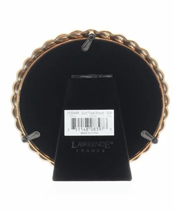 Lawrence Frames Round Metal Picture Frame With Rope Design, 4 X 4 2 Lawrence Frames Round Metal Picture Frame With Rope Design, 4 X 4 - Image 2
