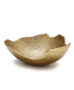 Classic Touch Bark Raw Edged Bowl