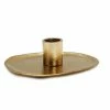 Classic Touch Flat Candle Holder
