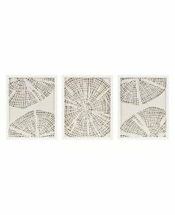 Madison Park Solana Coastal Rice Paper Framed Shadow Box Set, 3 Piece