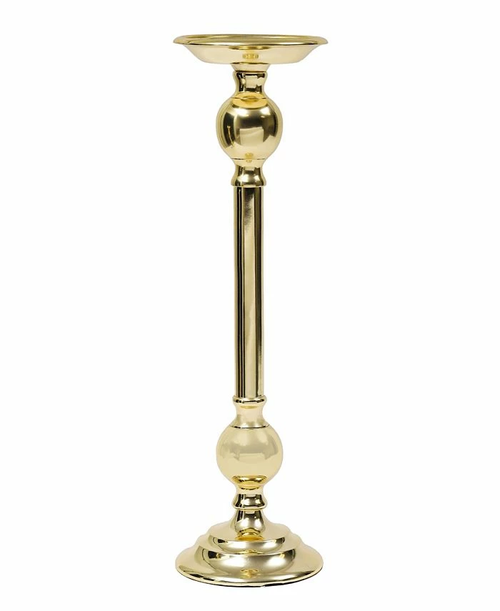 Classic Touch Raditional Brass Candle Holder, 5 X 18 1 Classic Touch Raditional Brass Candle Holder, 5 X 18
