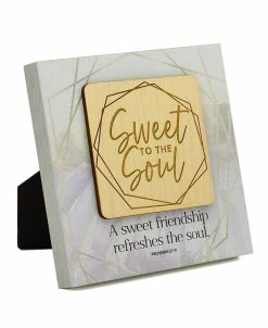 Dexsa Sweet To The Soul Meadow Wood Plaque, 6 X 6