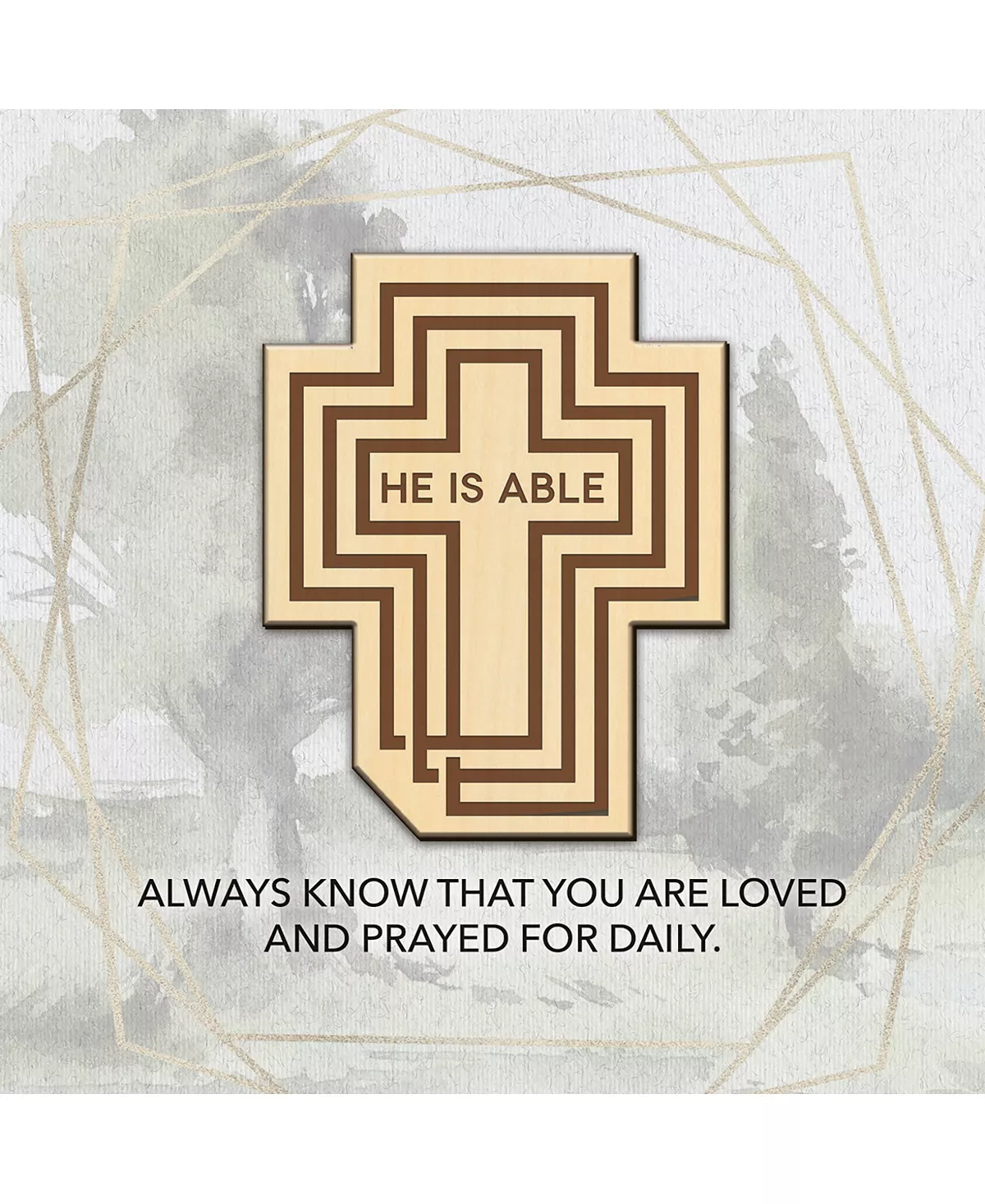 Dexsa He Is Able Meadow Wood Plaque, 6 X 6 2 Dexsa He Is Able Meadow Wood Plaque, 6 X 6 - Image 2