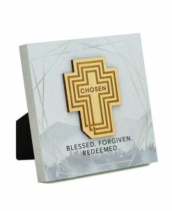 Dexsa Chosen Blessed Meadow Wood Plaque, 6 X 6