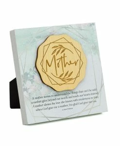 Dexsa Mother - A Mother Seems Meadow Wood Plaque, 6 X 6