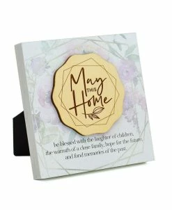 Dexsa May This Home Meadow Wood Plaque, 6 X 6