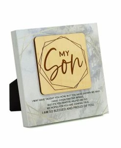 Dexsa My Son Meadow Wood Plaque, 6 X 6