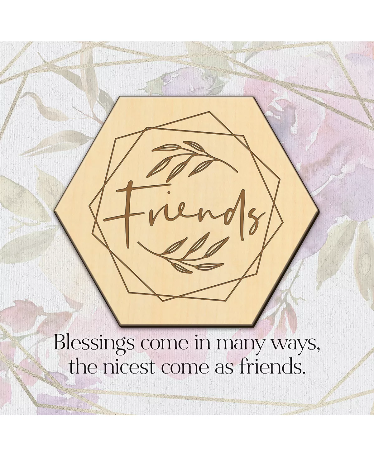 Dexsa Friends Meadow Wood Plaque, 6 X 6 2 Dexsa Friends Meadow Wood Plaque, 6 X 6 - Image 2