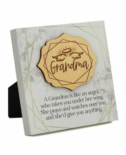 Dexsa Grandma Meadow Wood Plaque, 6 X 6