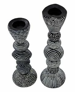 Design Toscano Ribal Funk Contemporary Candle Holder Set, 2 Piece -Kate Spade Shop 22917536 fpx