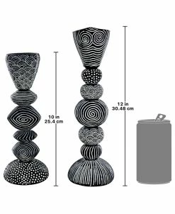 Design Toscano Ribal Funk Contemporary Candle Holder Set, 2 Piece -Kate Spade Shop 22917539 fpx